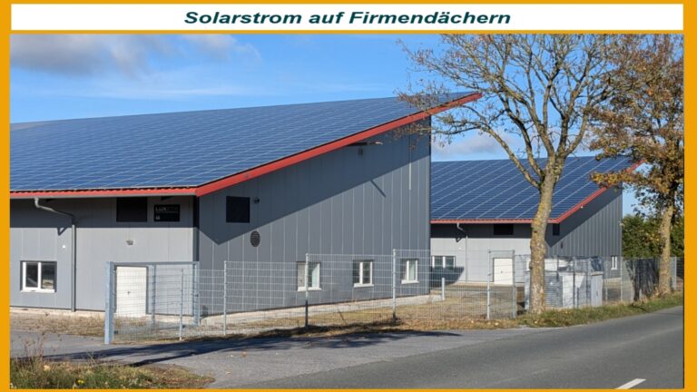 Mehr Photosolar auf Firmendaecher