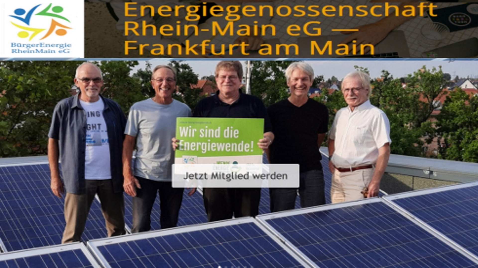 Foto des Vorstands der Energiegenossenschaft Rhein-Main e.G., Frankfurt am Main