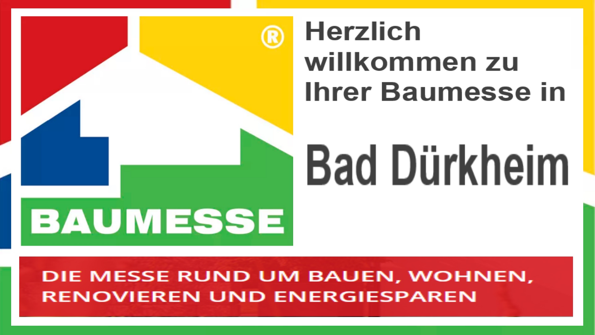 Baumesse Bad Dürkheim: Informationen und Vorträge zu Photovoltaik und Energieeffizienz.