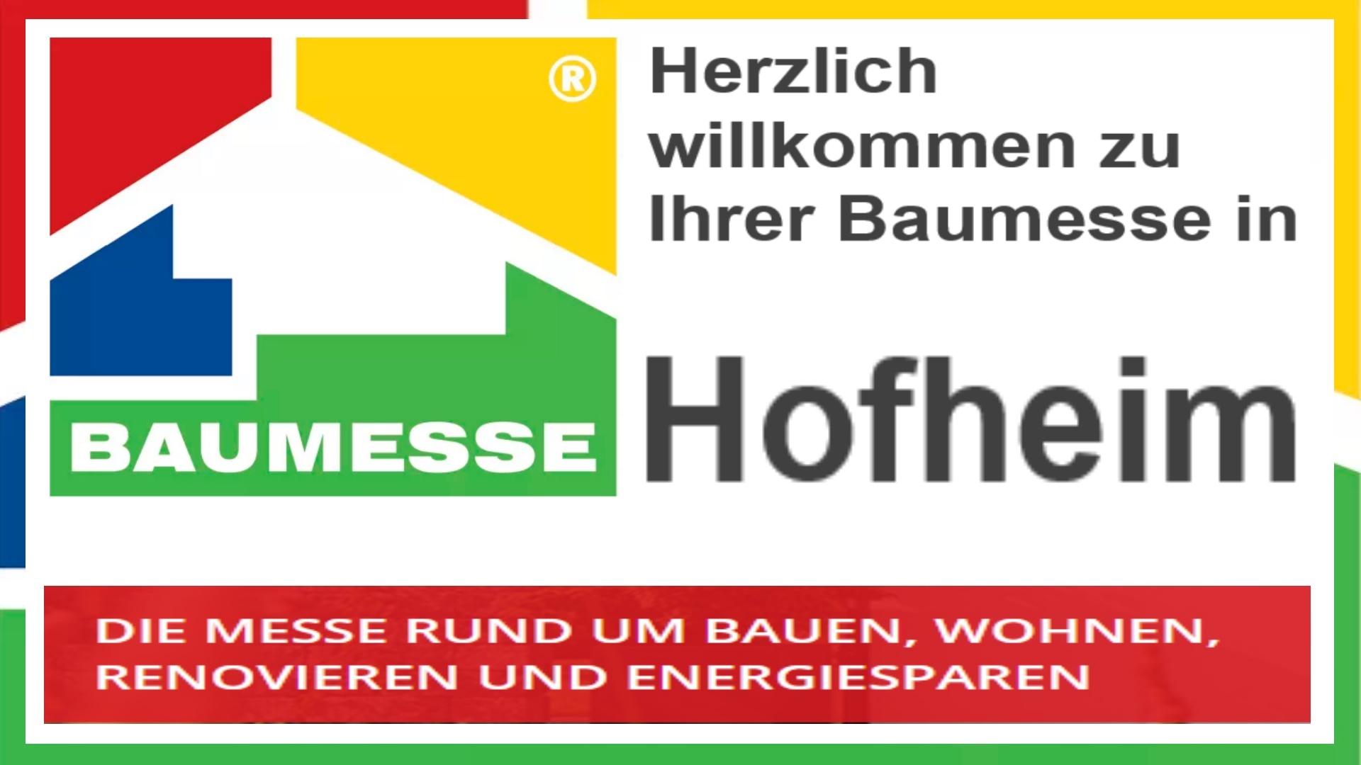 Baumesse Hofheim: Informationen und Vorträge zu Photovoltaik und Energieeffizienz.