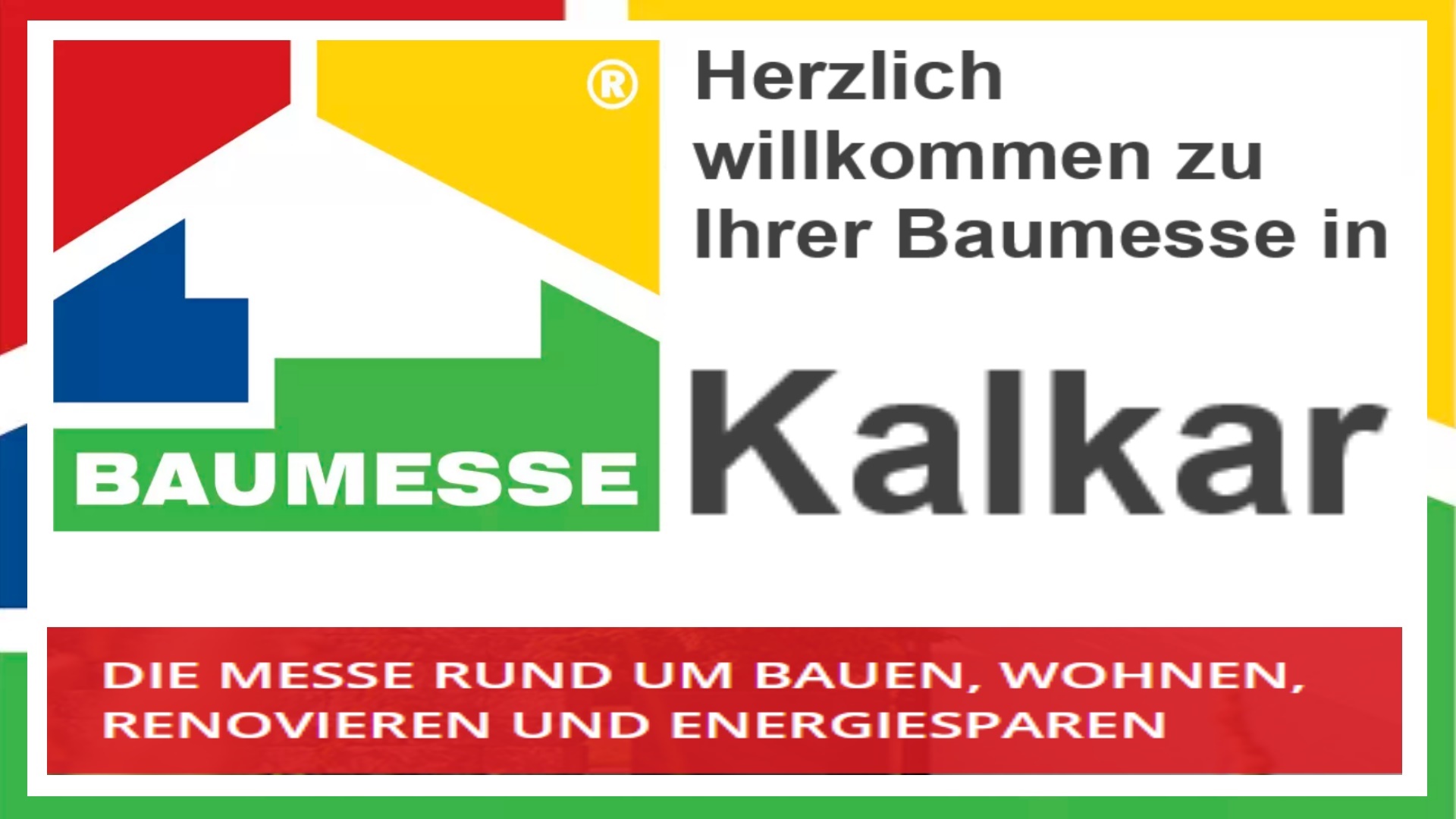 Baumesse Kalkar: Informationen und Vorträge zu Photovoltaik und Energieeffizienz.