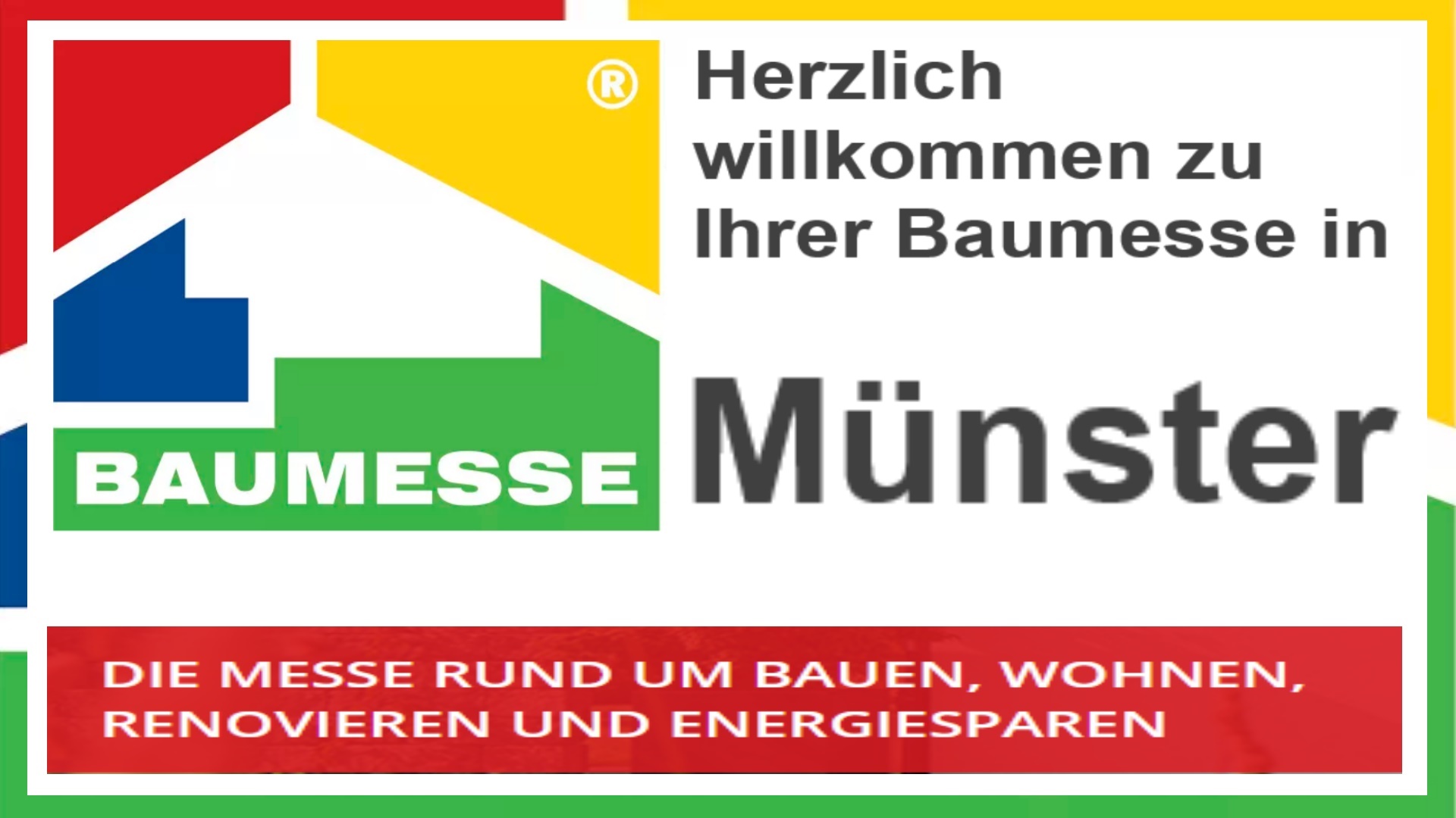 Baumesse Münster: Informationen und Vorträge zu Photovoltaik und Energieeffizienz.