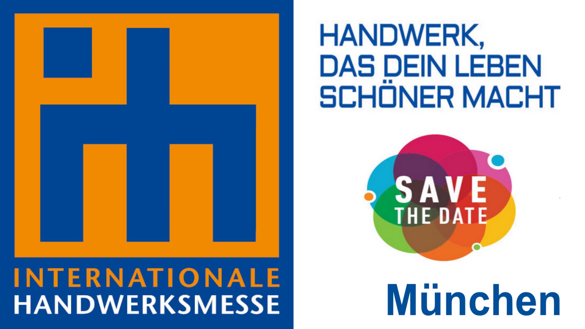 Logo der Handwerkermesse in München, organisiert von GHM Gesellschaft für Handwerksmessen mbH