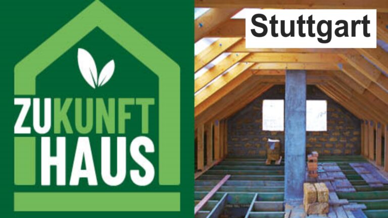 Logo der Veranstaltung "Zukunft Haus" auf der Landesmesse Stuttgart.