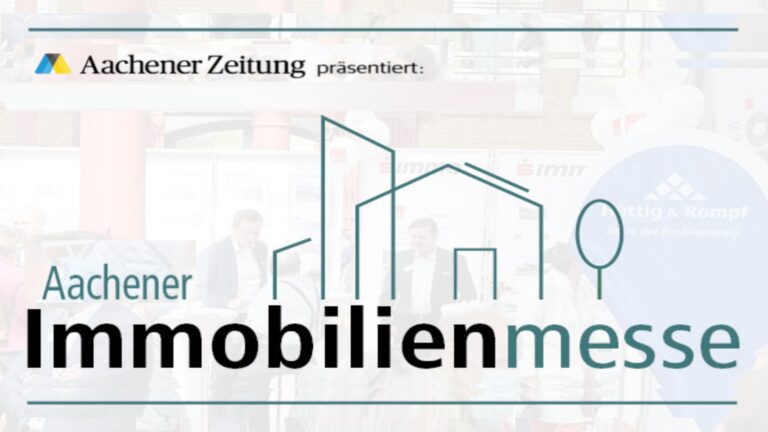 Logo der Aachener Immobilienmesse zu Immobilien, Verkauf und Investitionen.