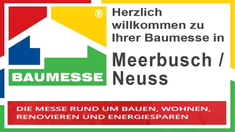 Logo der Baumesse in Meerbusch/Neuss zu Bauen, Renovieren und Energiesparen.