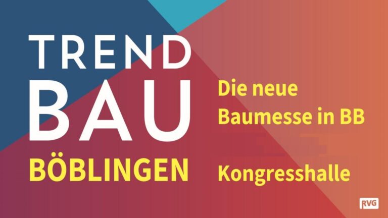 "Logo der Trendbau Böblingen, organisiert von der Ravensburger Veranstaltungsgesellschaft mbH."