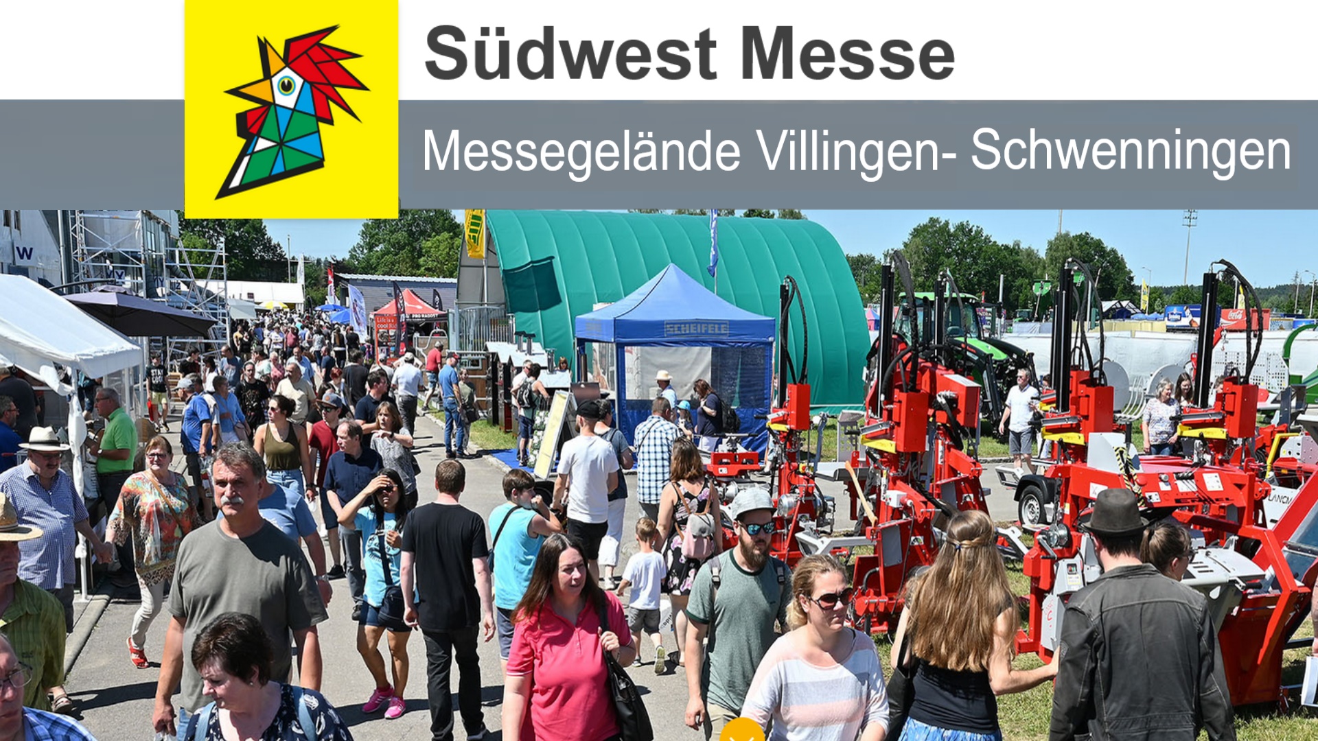 Logo der "Südwest Messe" in Villingen-Schwenningen, vielseitige Verbrauchermesse.