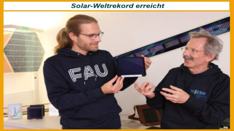 Forscher präsentieren das weltweit effizienteste organische Solarmodul der FAU und HI ERN.
