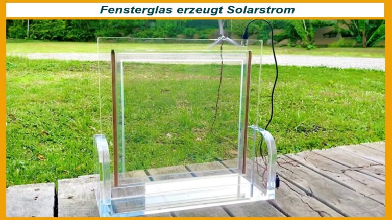 Fensterglas mit integrierter Photovoltaik-Technologie zeigt neue Wege der Solarenergie-Nutzung.