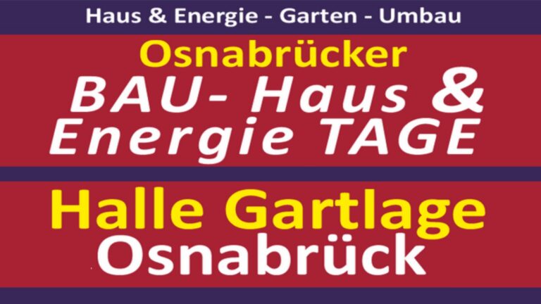 Osnabrücker Bau-, Haus & Energietage: Informationen zu Photovoltaik und Energielösungen.