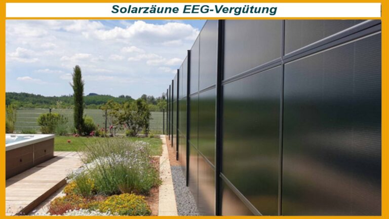 Foto eines Solarzauns, der als Energiespeicher zur Förderung der Energiewende beiträgt.