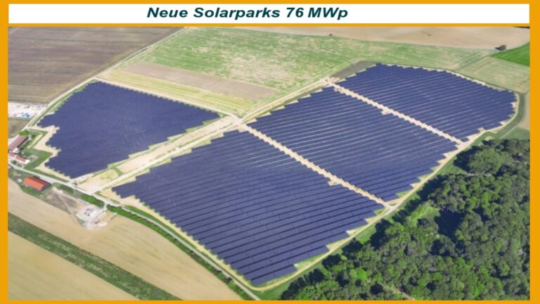 Foto von neuen Solarparks, die als Energiespeicher zur Förderung der Energiewende in Deutschland dienen.