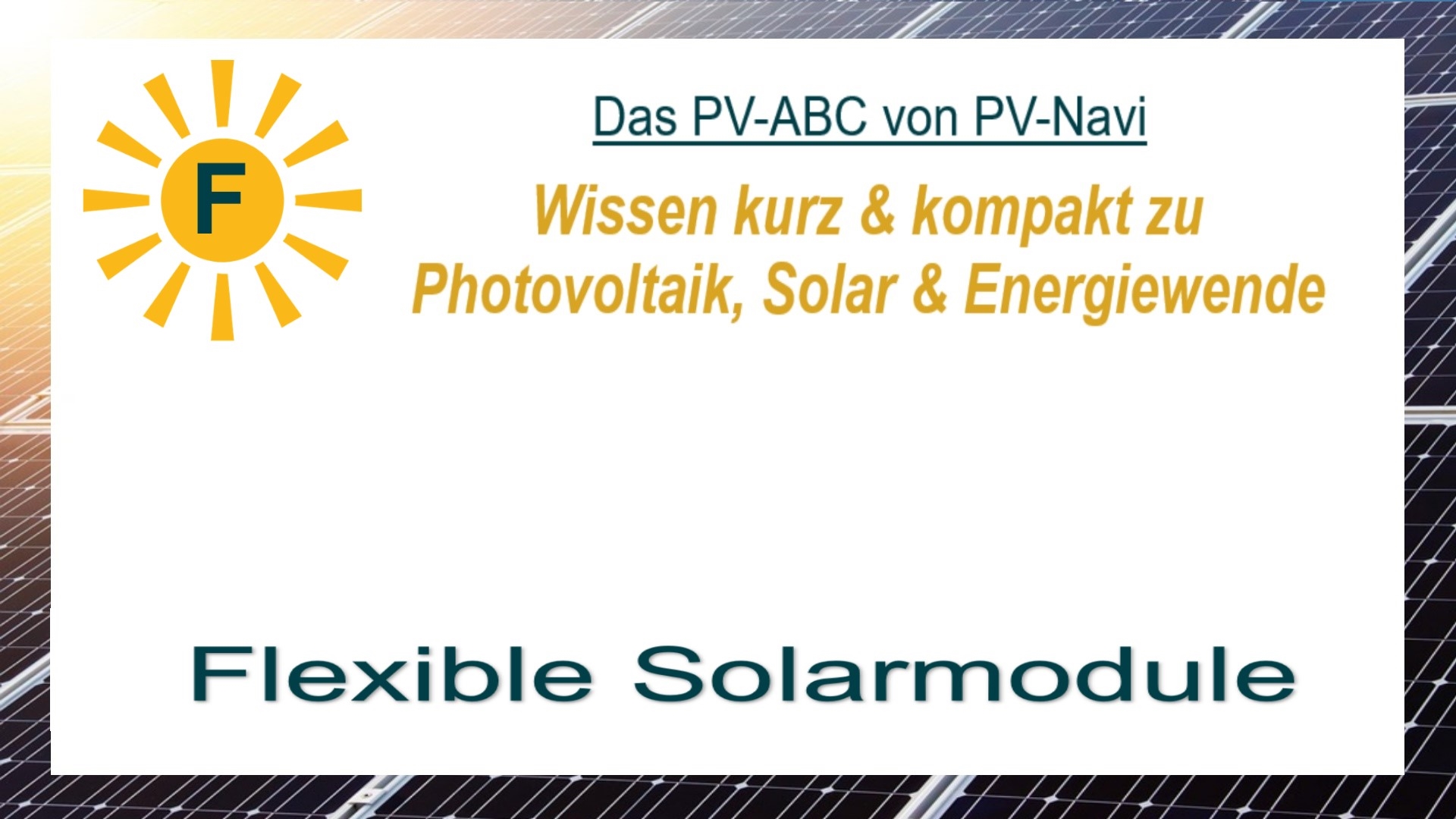 Bild mit dem Begriff „Flexible Solarmodule“, anpassbare Photovoltaik-Lösungen, die neue Anwendungen in der Energiewende ermöglichen.