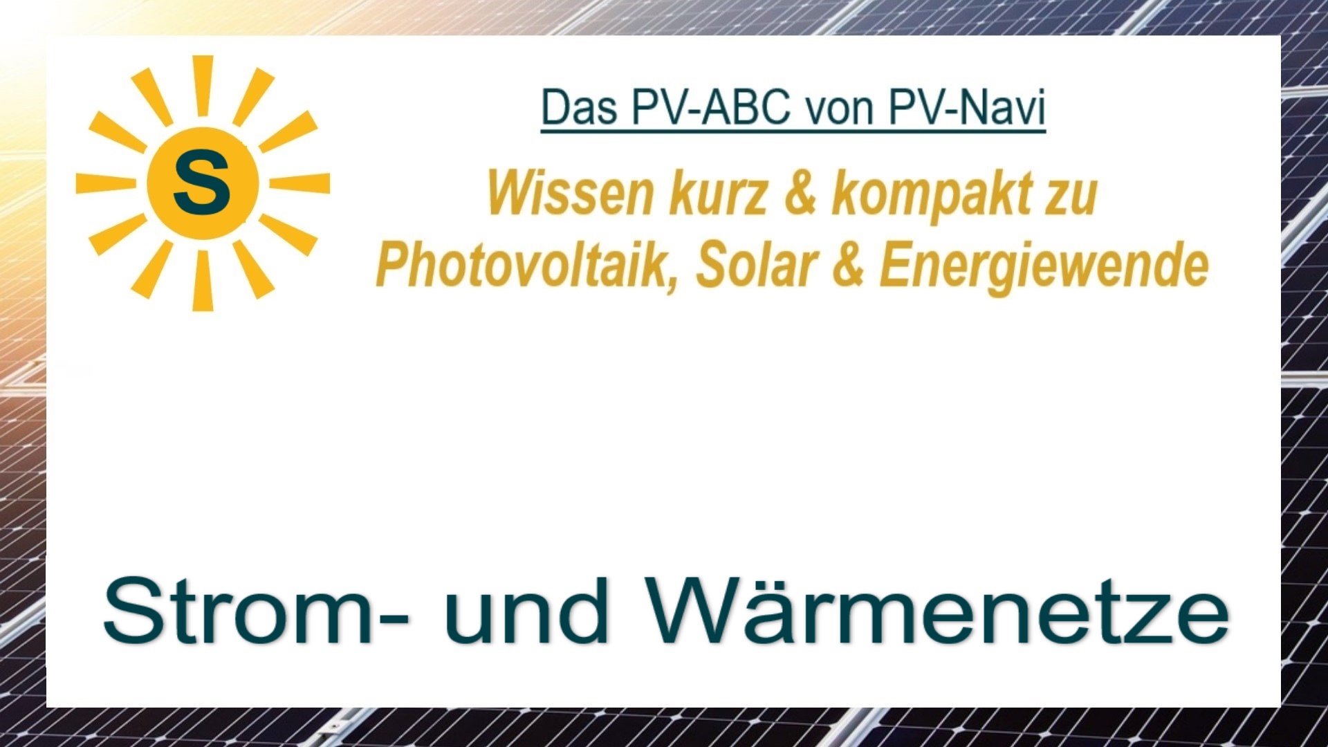 Das Bild zeigt das Wort „Strom- und Wärmenetze“, Netzinfrastrukturen für Strom und Wärmeversorgung.
