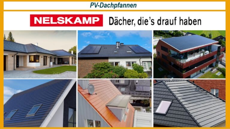 Baustellenbeispiele von Solardächern des Dachziegelwerks Nelskamp, vorgestellt auf der Messe "Dach und Holz" in Stuttgart.