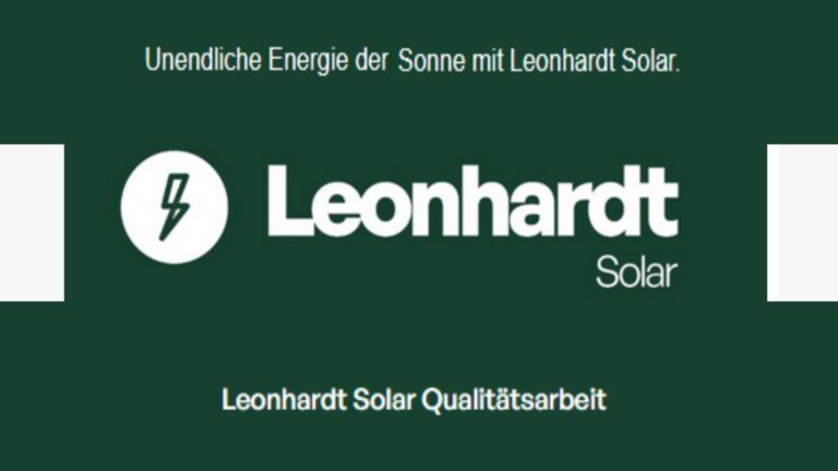 Logo von Leonhardt Solar GmbH, Experten für hochwertige Photovoltaiklösungen mit 30 Jahren Garantie.