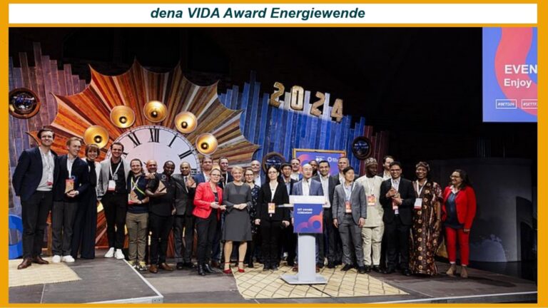 Siegerehrung beim SET Award 2024: VIDA, Deutschland unter den Preisträgern für innovative Energiewende-Lösungen.
