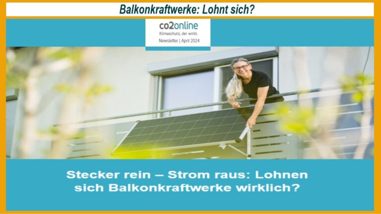 Balkonkraftwerk: Kleine Photovoltaikanlage auf einem Balkon, unterstützt die Energiewende und Eigenstromproduktion.