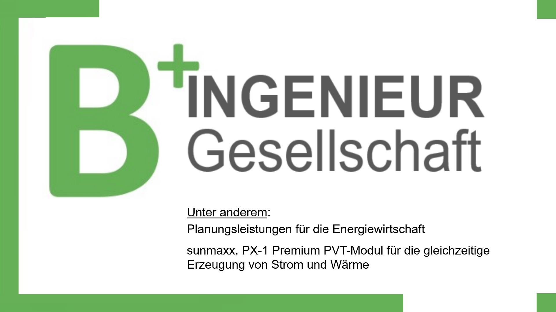 Logo der B+ INGENIEUR Gesellschaft mbH: Experten für Planung in der Energiewirtschaft und nachhaltige Energielösungen.