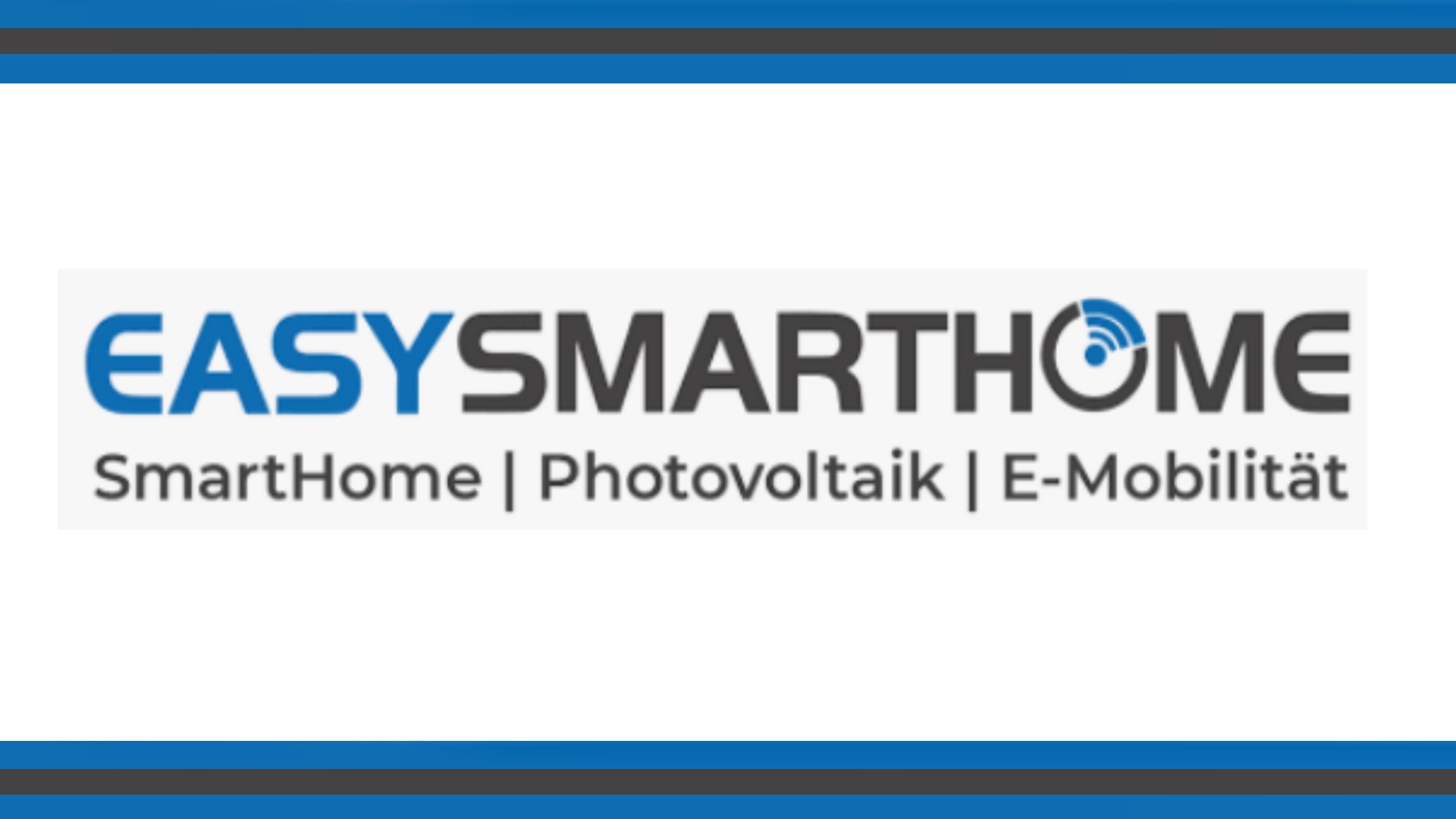 Logo der EASY SmartHome GmbH, ein Unternehmen spezialisiert auf Smarthome-Lösungen, Photovoltaik und erneuerbare Energien.