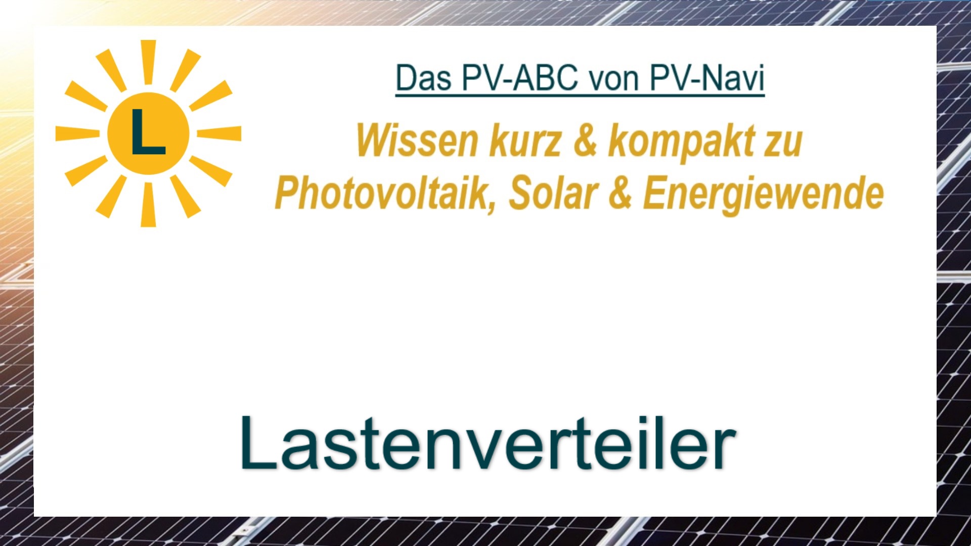 Auf dem Bild steht „Lastenverteiler“. Damit ist ein technisches Gerät gemeint, das elektrische Energie zwischen verschiedenen Verbrauchern gleichmäßig verteilt und in Stromnetzen oder Photovoltaikanlagen genutzt wird.