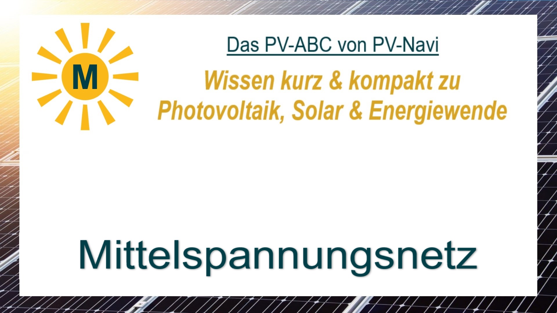 Auf dem Bild steht „Mittelspannungsnetz“. Es bezeichnet das Stromnetz, das zwischen Niederspannung und Hochspannung liegt.
