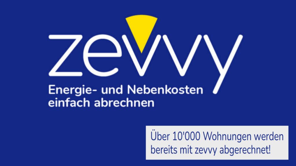 Logo der zevvy AG, Anbieter für die Abrechnung von Energie- und Nebenkosten.