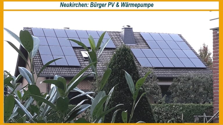 Photovoltaik auf einem Dach installiert