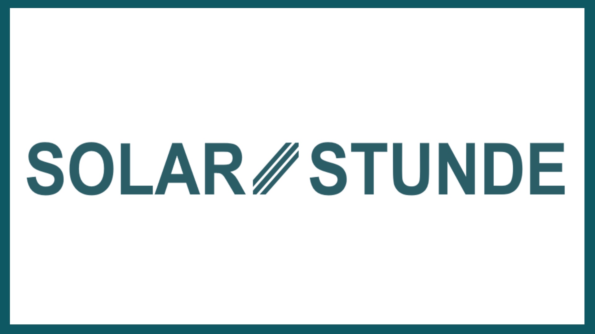 Logo der Solar␥Stunde GmbH, Experten für individuelle Photovoltaik-Lösungen und unabhängige Beratung.