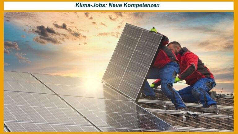 Monteure installieren Photovoltaik-Module auf einem Dach, um zur Energiewende beizutragen und den Ausbau von Solarenergie voranzutreiben.