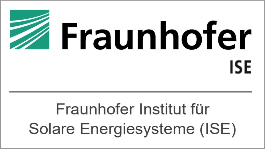 Forschung an innovativen Photovoltaiklösungen zur Unterstützung der Energiewende durch das Fraunhofer-ISE. Besonderer PV-Akteur.