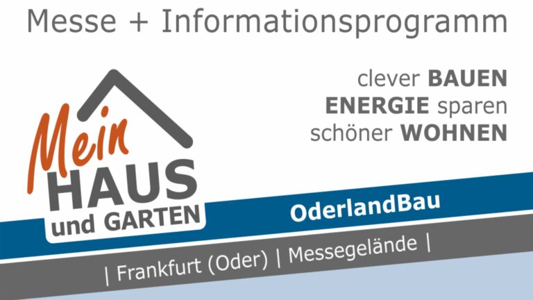 Logo der OderlandBau Messe in Frankfurt/Oder zu Bauen und Energie sparen.