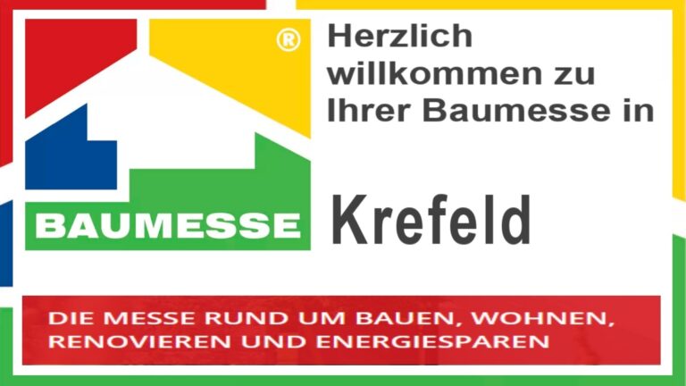 Logo der Baumesse in Krefeld zu Bauen, Renovieren und Energiesparen.