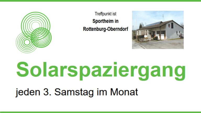 Logo des "Solarspaziergangs" in Rottenburg-Oberndorf für Solarenergie und Heizsysteme