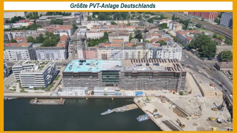 Blick auf den Osthafen in Berlin