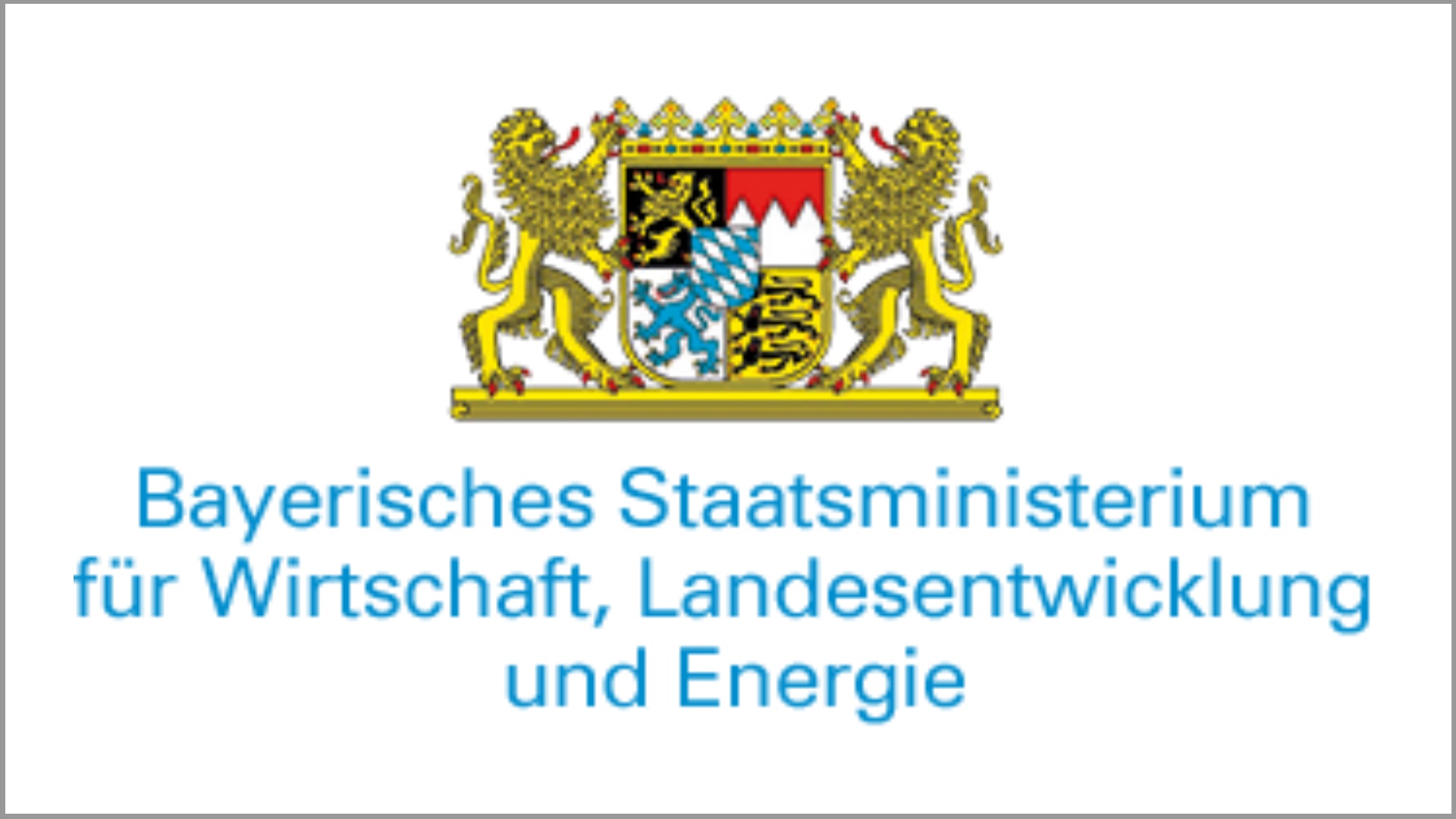 Logo Bayerisches Staatsministerium für Wirtschaft, Landesentwicklung und Energie, besonderer PV-Akteur