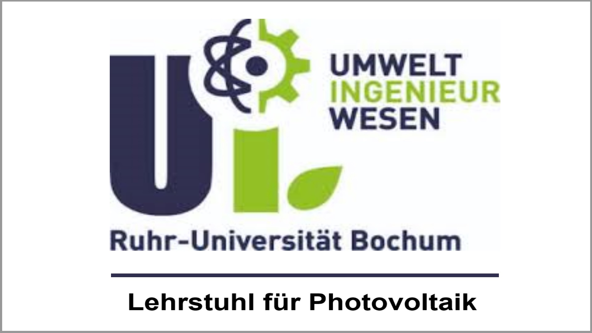 Ruhr-Universität Bochum forscht an Photovoltaik- und Energielösungen für die Energiewende.