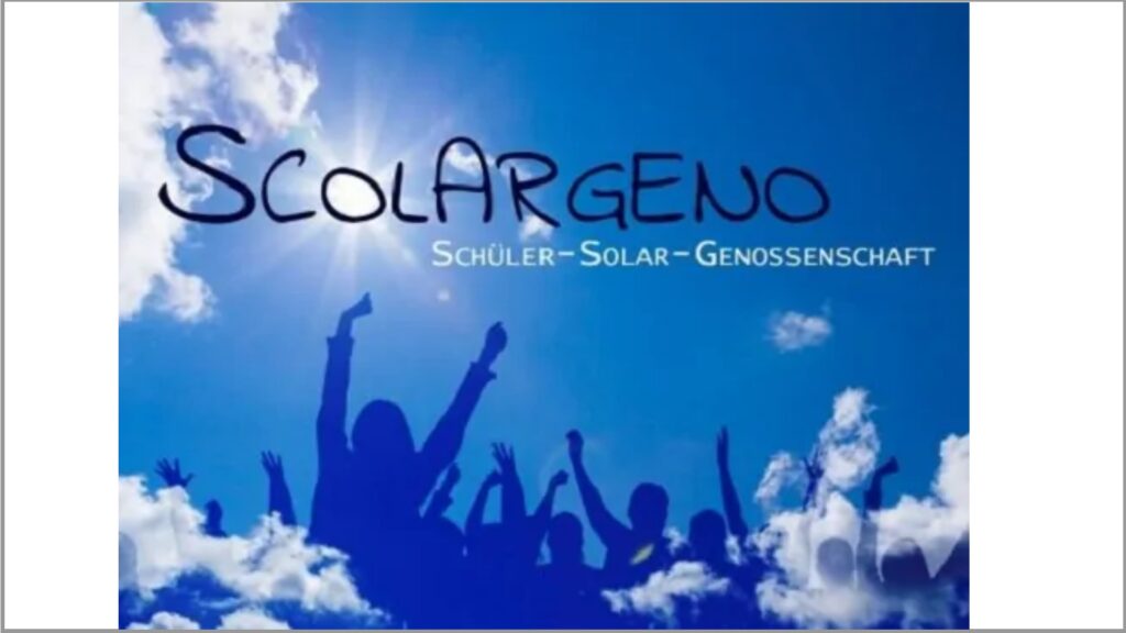 ScOLARGeno - Erste Schüler-Solar-Genossenschaft fördert Solarenergieprojekte von Schülern in Berlin.