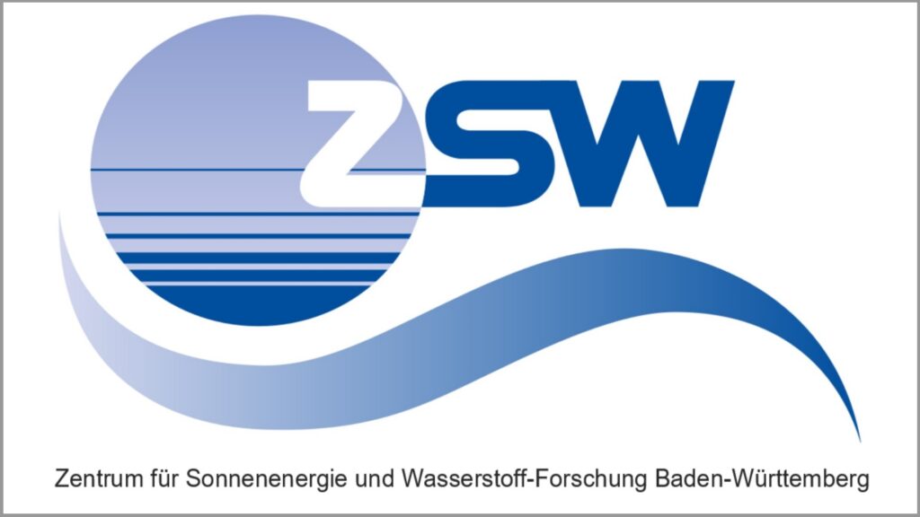 Zentrum für Sonnenenergie- und Wasserstoff-Forschung Baden-Württemberg (ZSW) Logo – Experten für nachhaltige Energiespeicher, Solarenergie und die Energiewende.