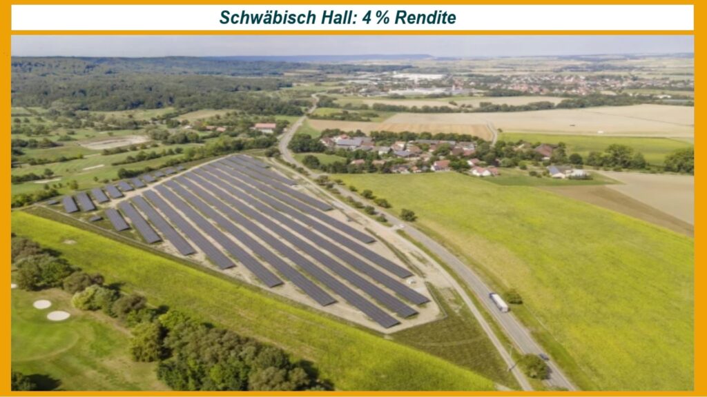 Freiflächen-Photovoltaikanlage Hirtenäcker der Stadtwerke Schwäbisch Hall