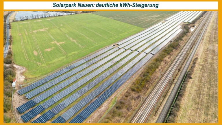 Luftaufnahme vom Solarpark Nauen