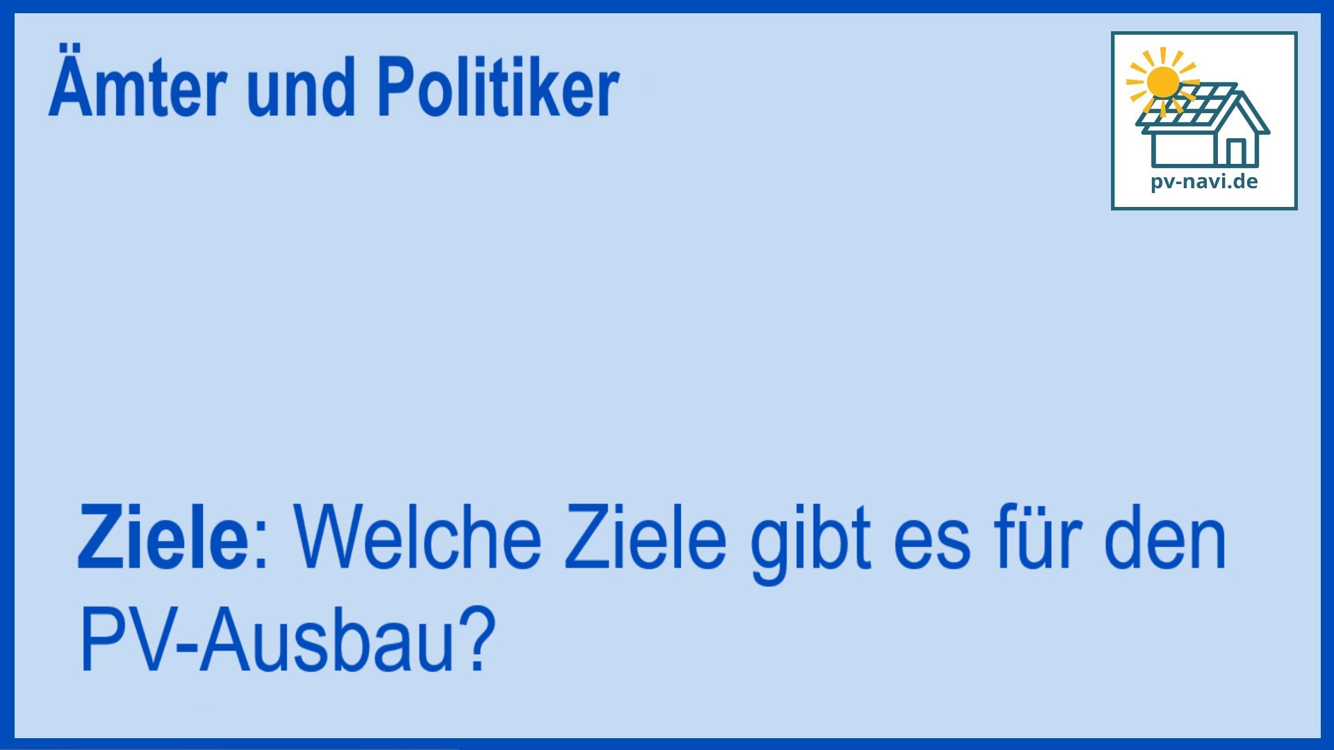 Ziele des PV-Ausbaus: Mehr erneuerbare Energie und Reduktion von CO2-Emissionen - FAQ