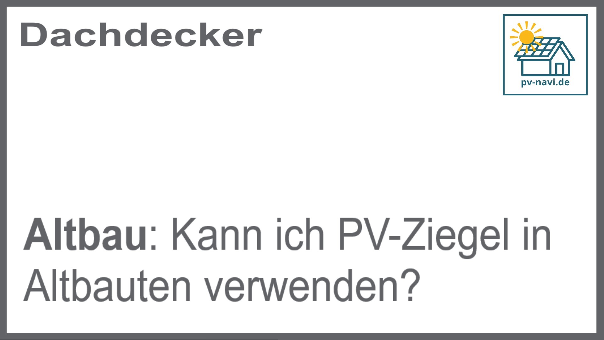 PV-Ziegel in Altbauten: Integration von Solarenergie in historische Gebäude - FAQ