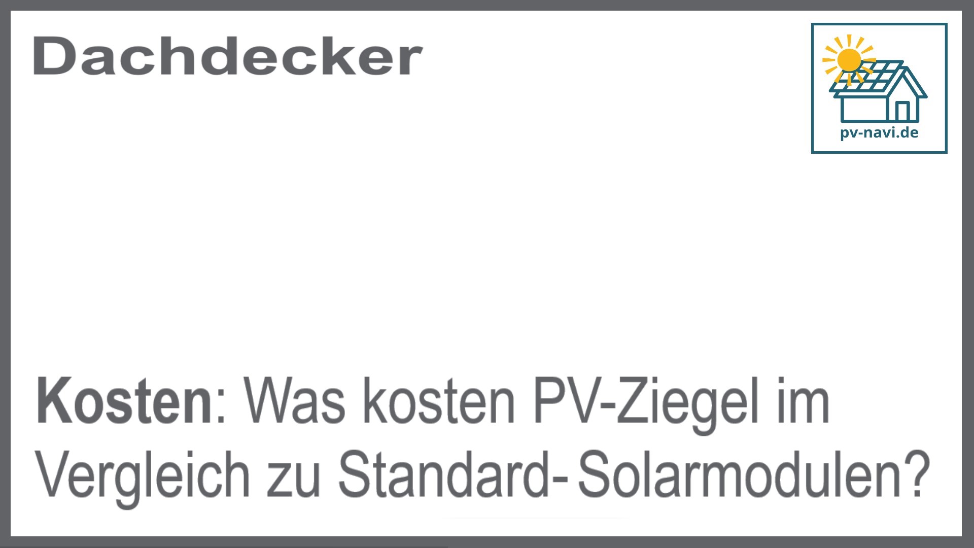 Preisunterschiede zwischen PV-Ziegeln und Solarmodulen - FAQ