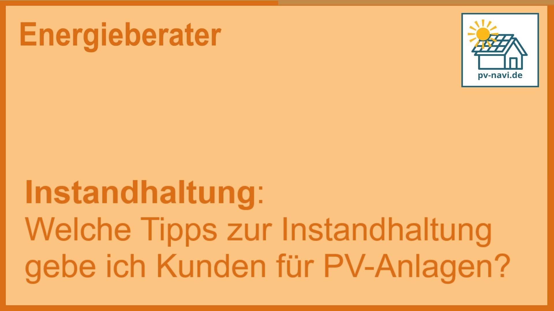 Stichwort „Instandhaltung“ – Reinigung