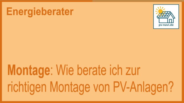 Stichwort „Montage“ – Ausrichtung