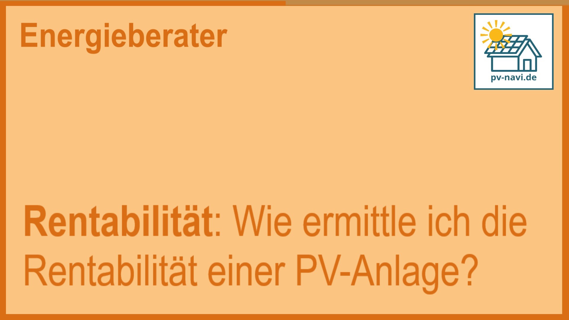 Stichwort „Rentabilität“ – Kosten
