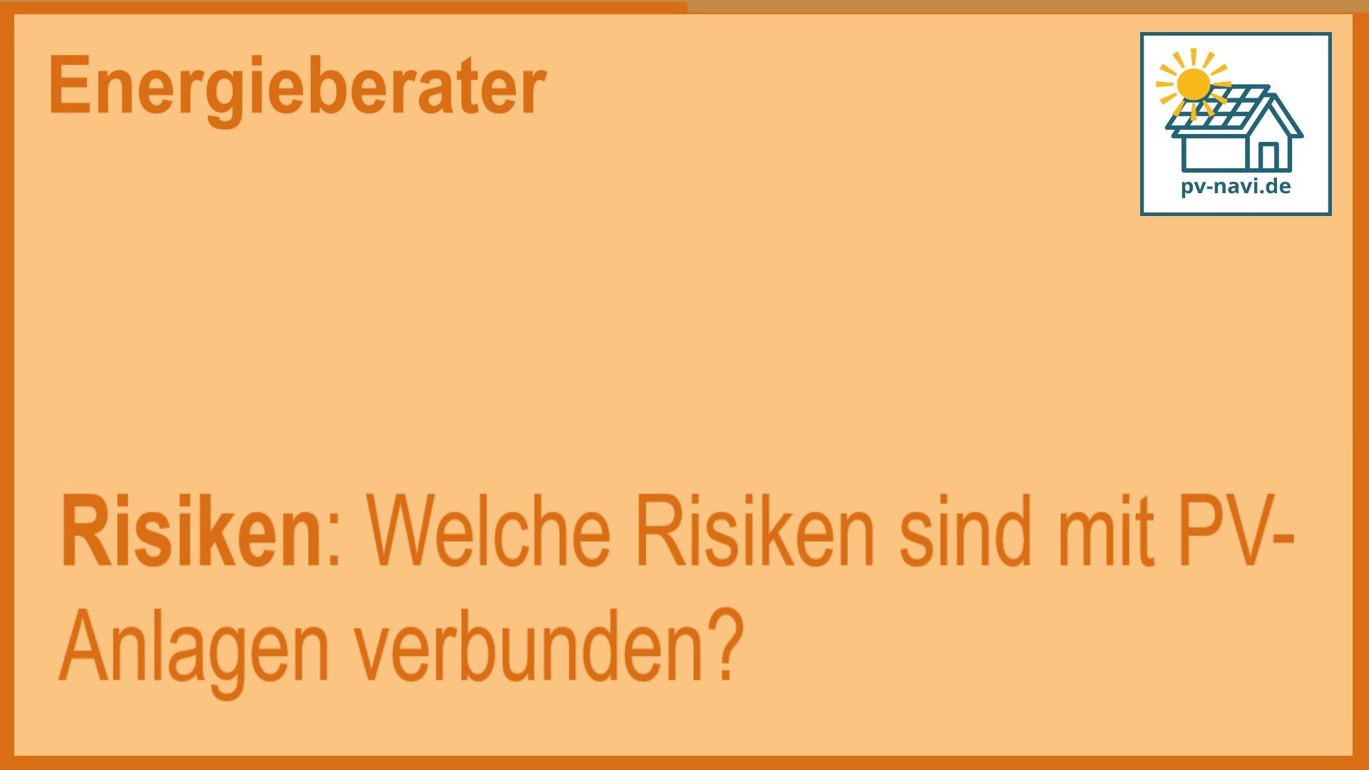 Stichwort „Risiken“ – Technische