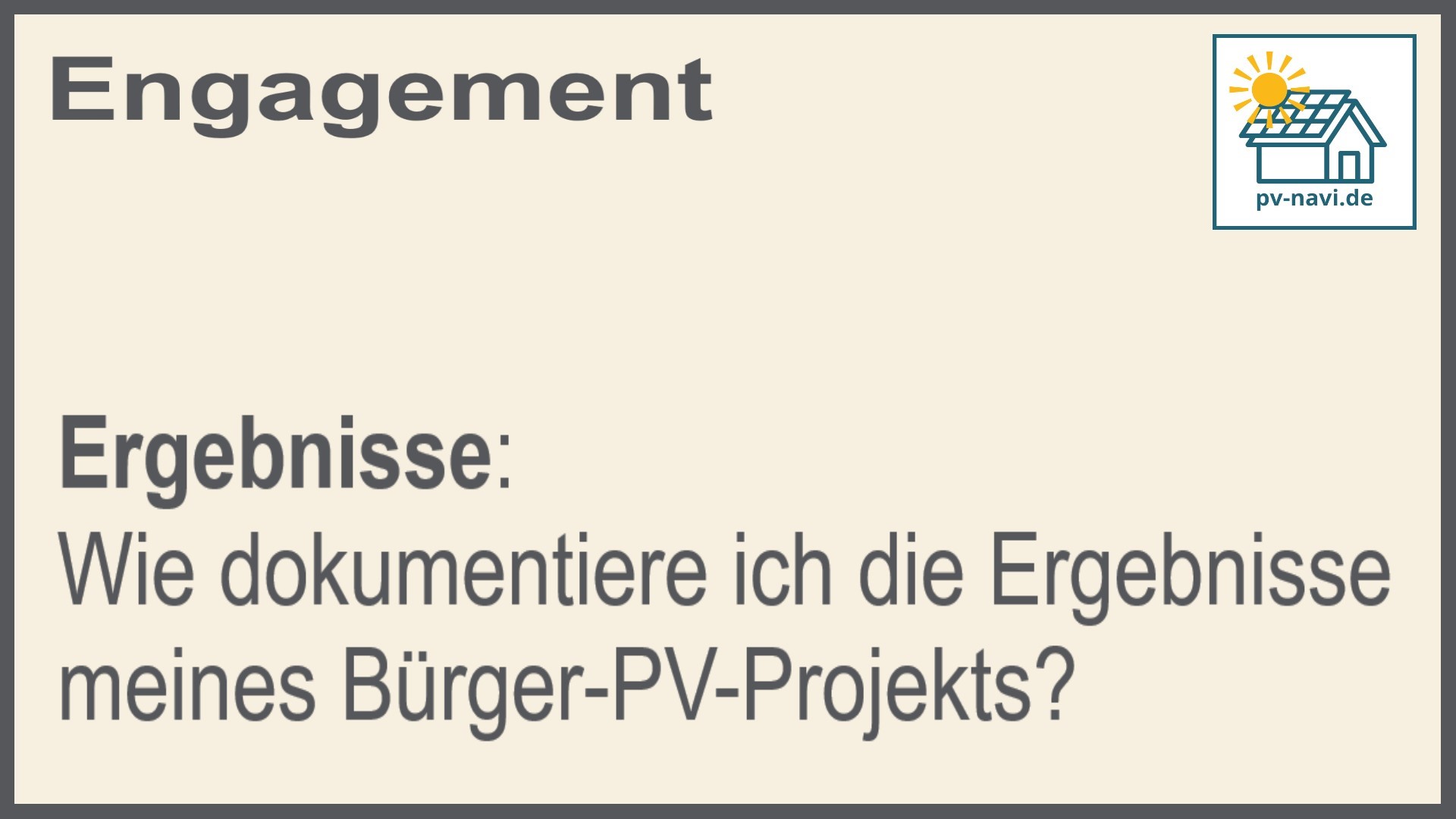 Stichwort: Ergebnisse dokumentieren - FAQ